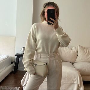& Other Stories Cream Turtleneck Sweater
